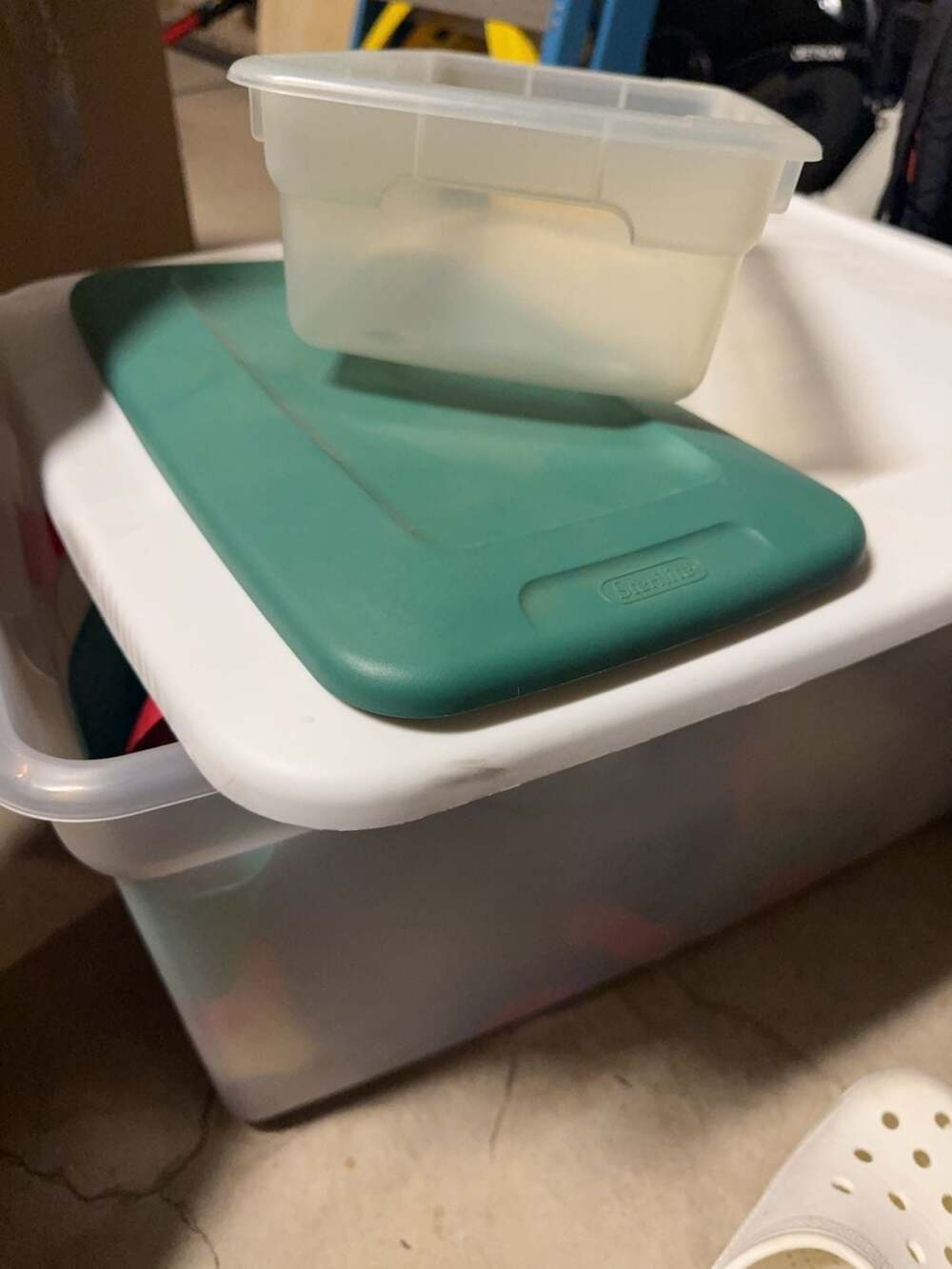 Sterilite Plastic Storage Bin with Lid